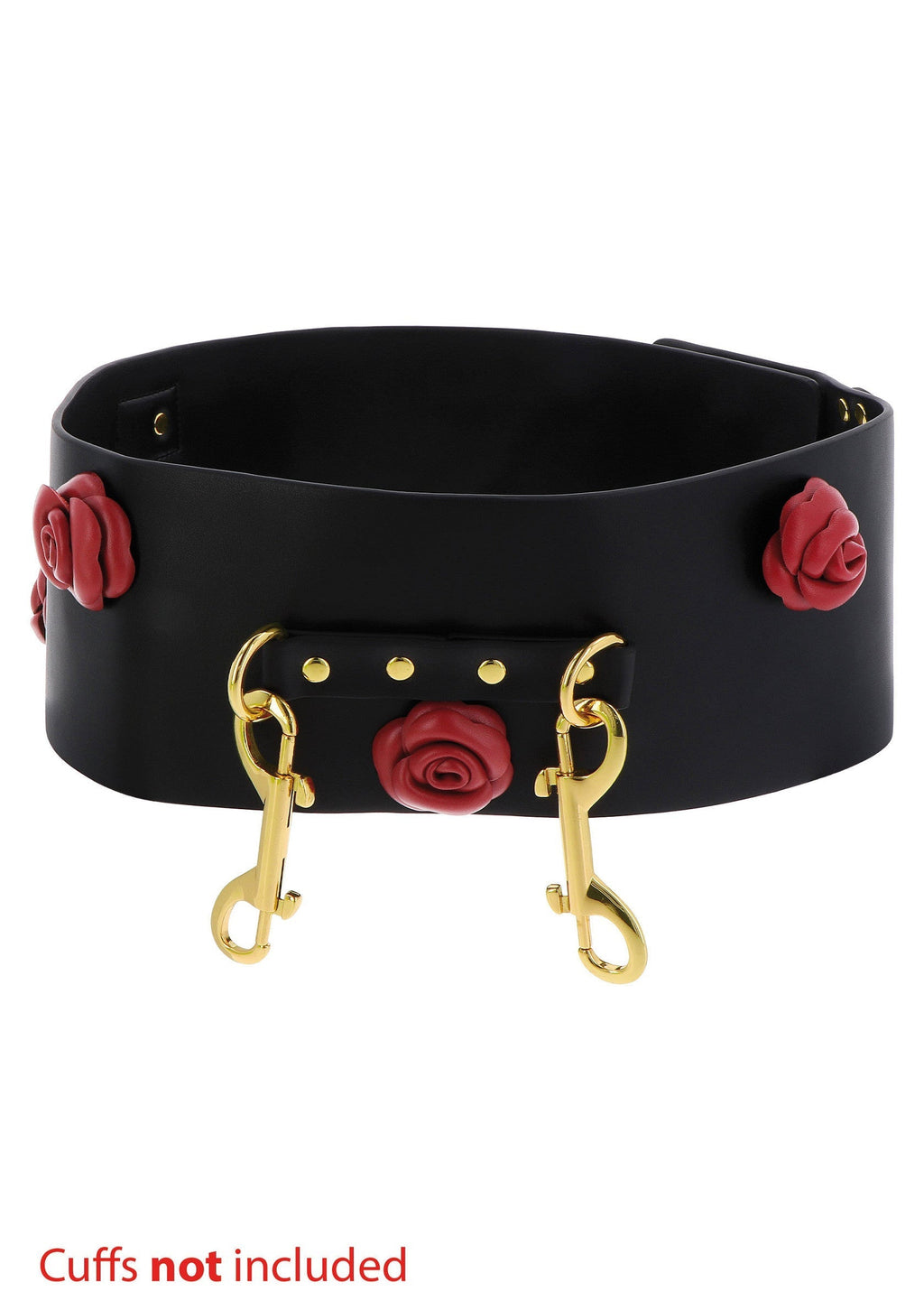Wild Roses black bondage belt