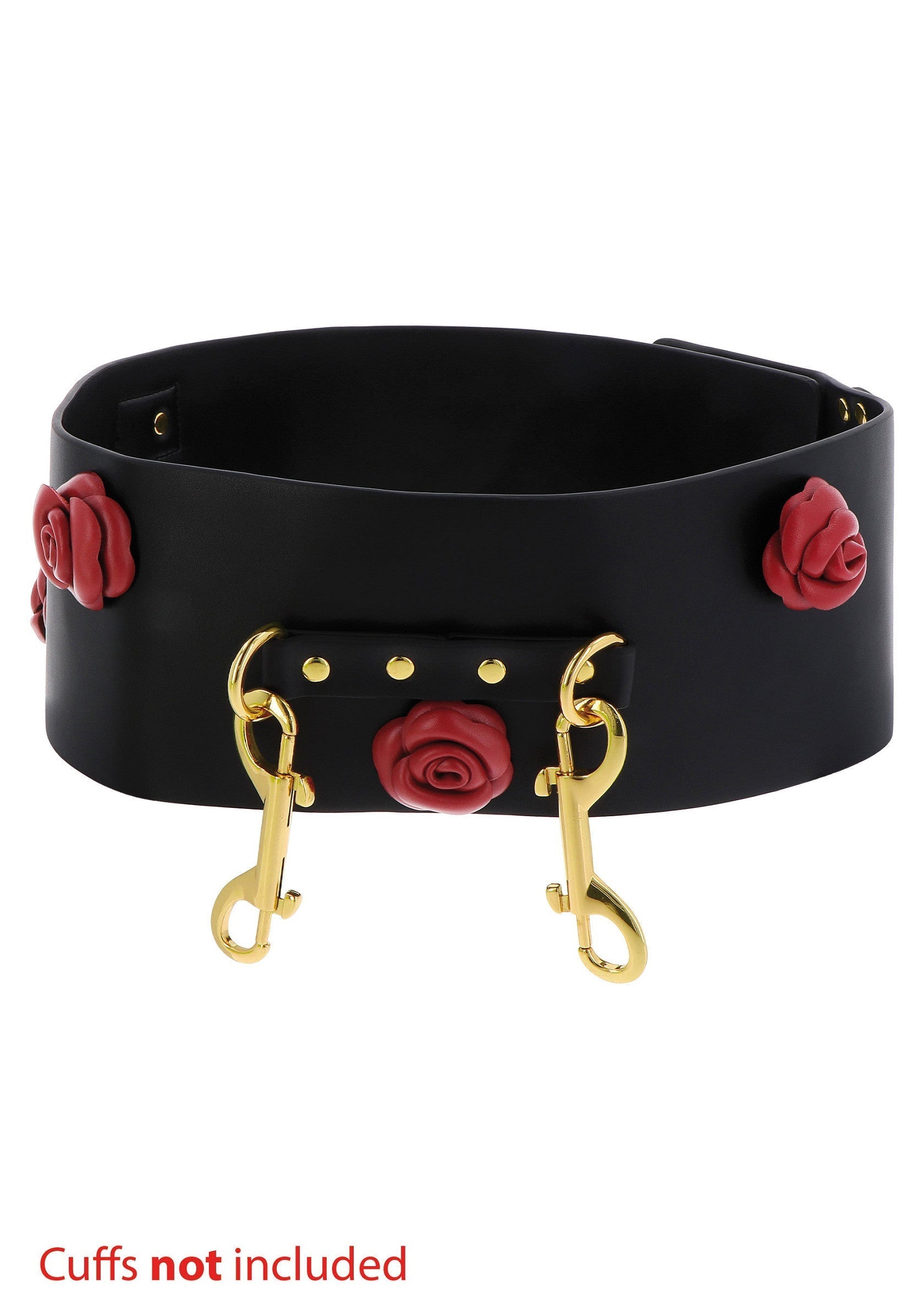 Wild Roses black bondage belt