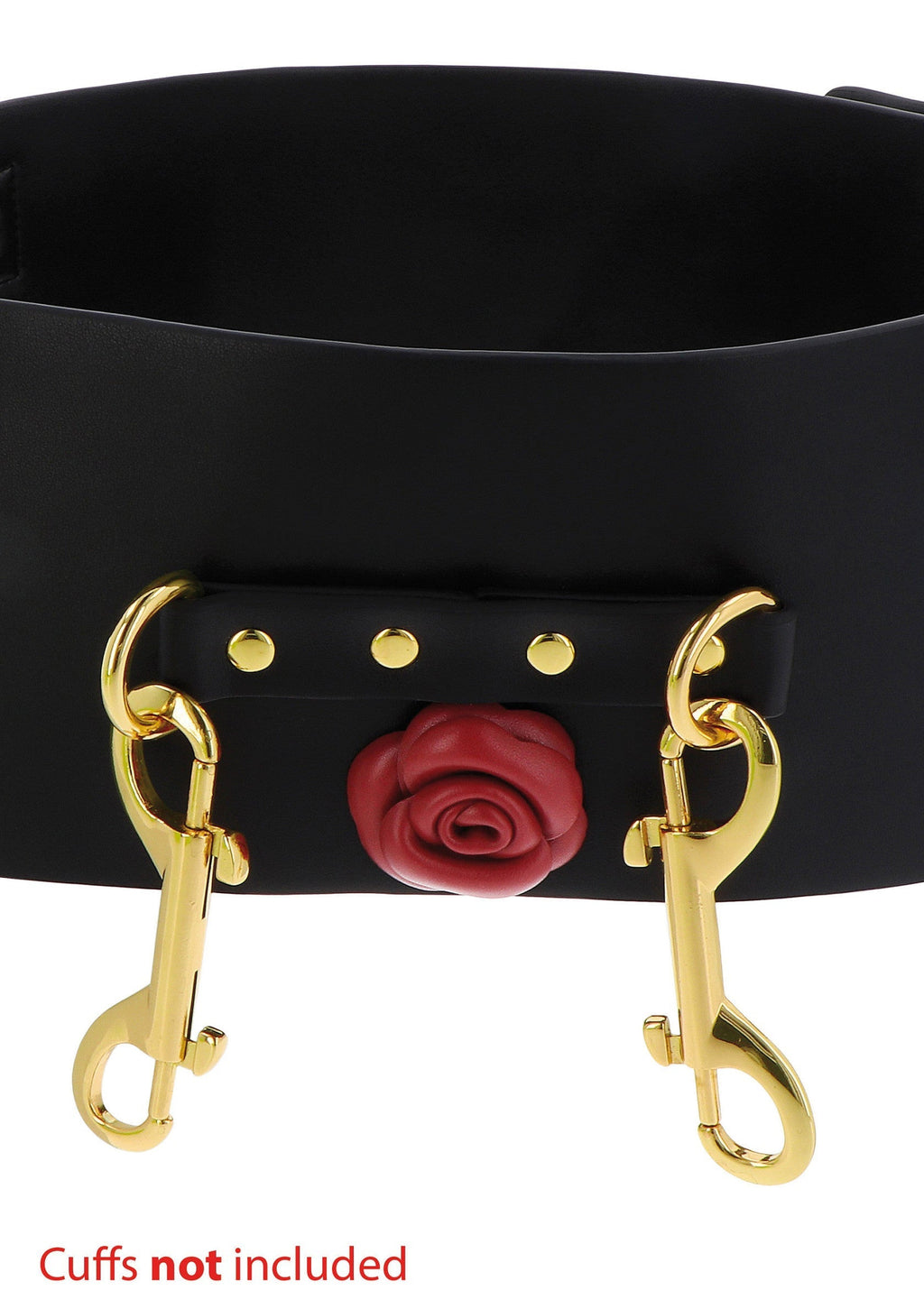 Wild Roses black bondage belt