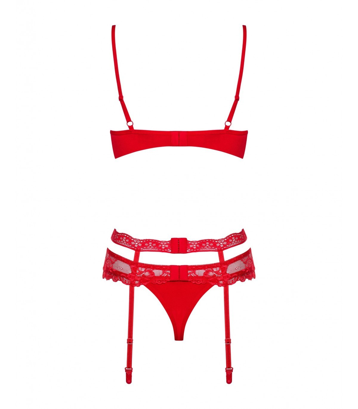 HEARTINA 3 PIECE SET RED S/M