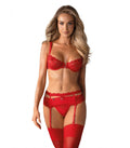HEARTINA 3 PIECE SET RED S/M