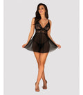 BABYDOLL AND THONG IDILLIA BLACK S/M