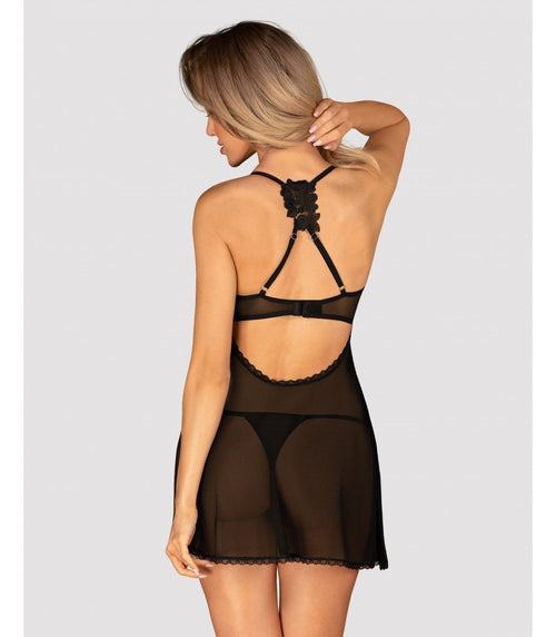 BABYDOLL AND LACE THONG M/L