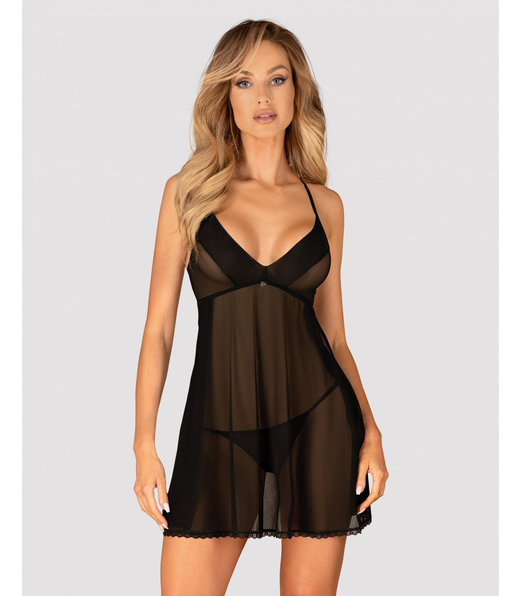 BABYDOLL AND LACE THONG LATIN XL/2XL