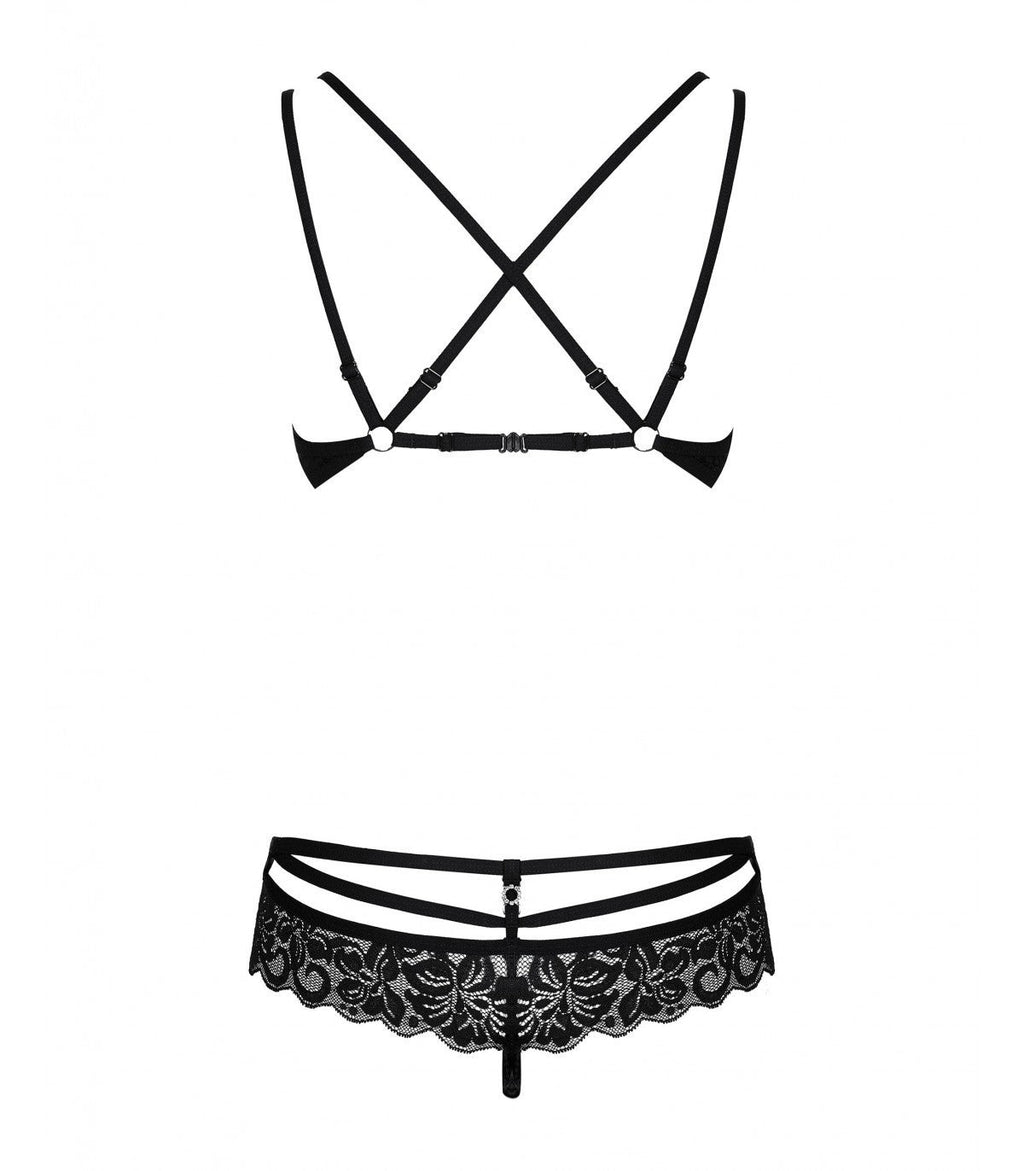 860-SET-1 2-PIECE SET BLACK S/M