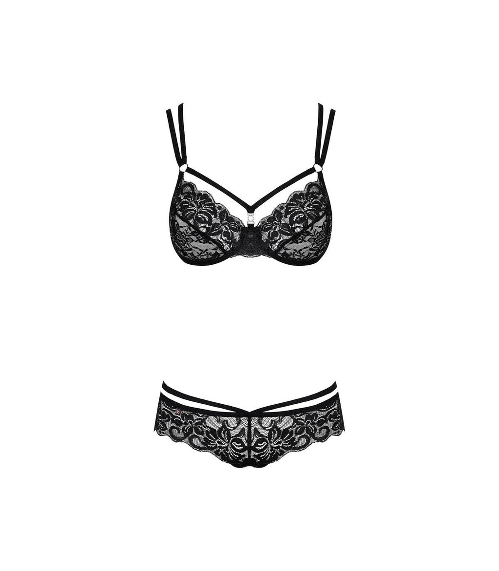 860-SET-1 2 PIECES BLACK L/XL