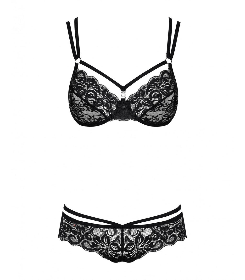 860-SET-1 2 PIECES BLACK L/XL