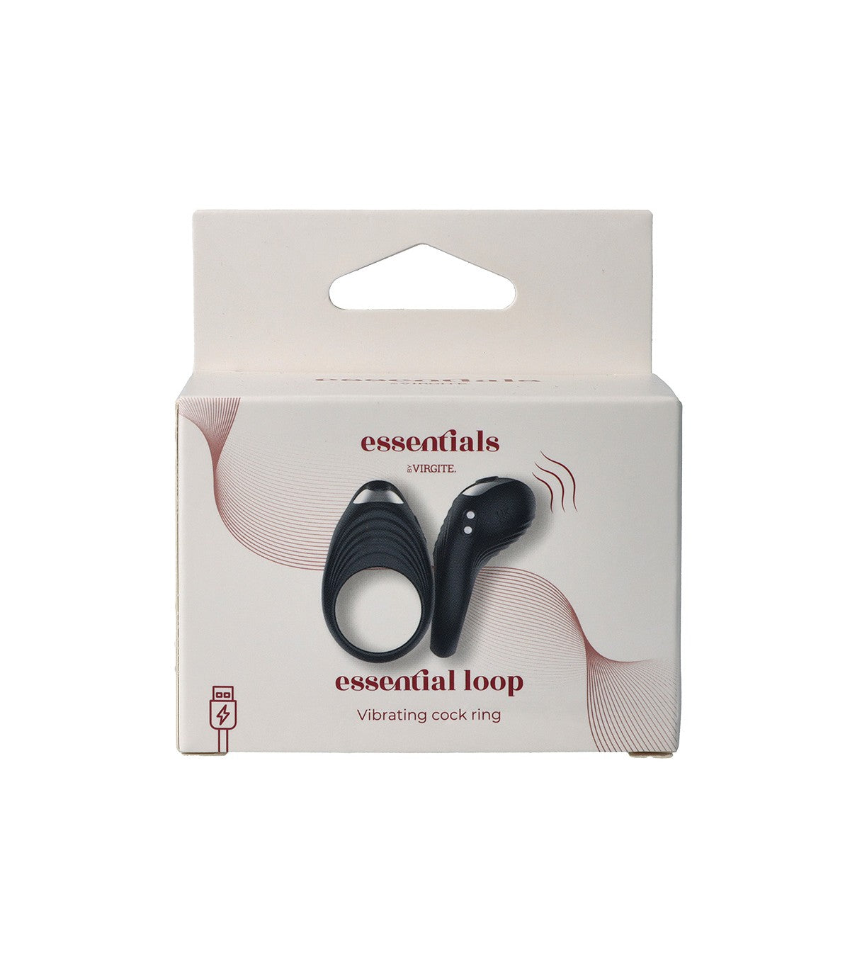 RECHARGEABLE VIBRATING PENIS RING LOOP