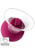 Vibrating and rotating pump for nipples and clitoris, purple