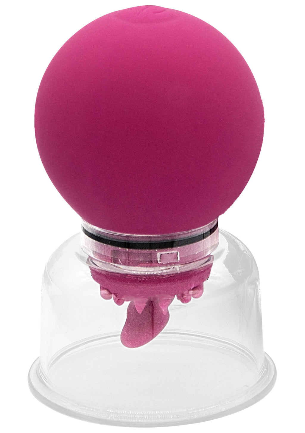 Vibrating and rotating pump for nipples and clitoris, purple