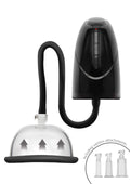 Automatic black vaginal and clitoral vacuum pump