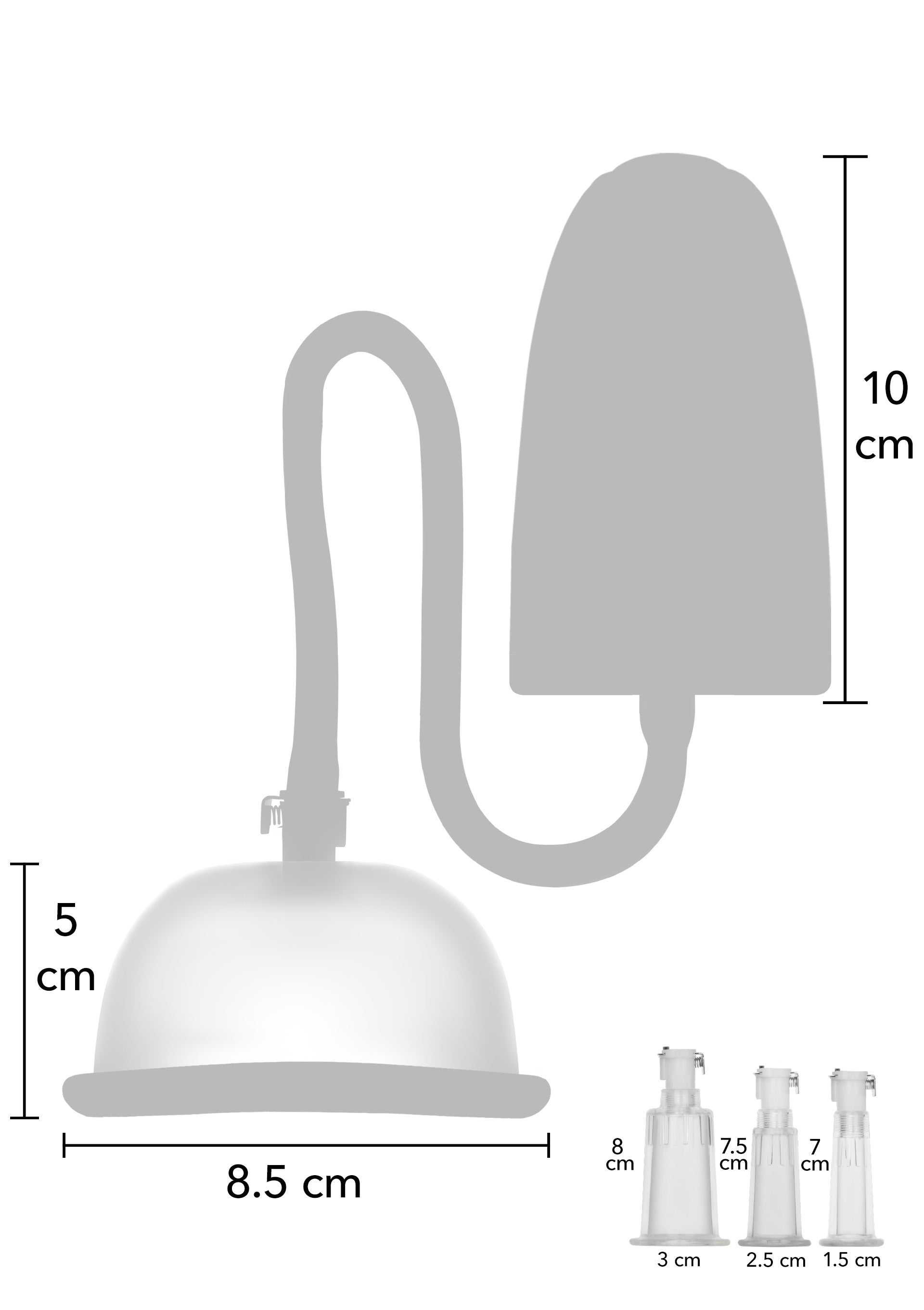 Automatic black vaginal and clitoral vacuum pump