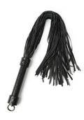 Genuine leather whip 75cm black