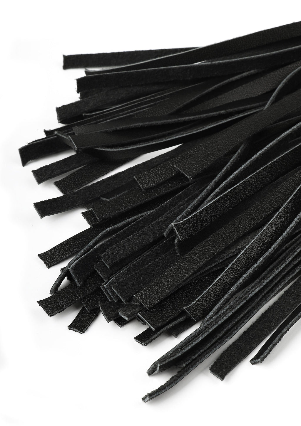 Genuine leather whip 75cm black
