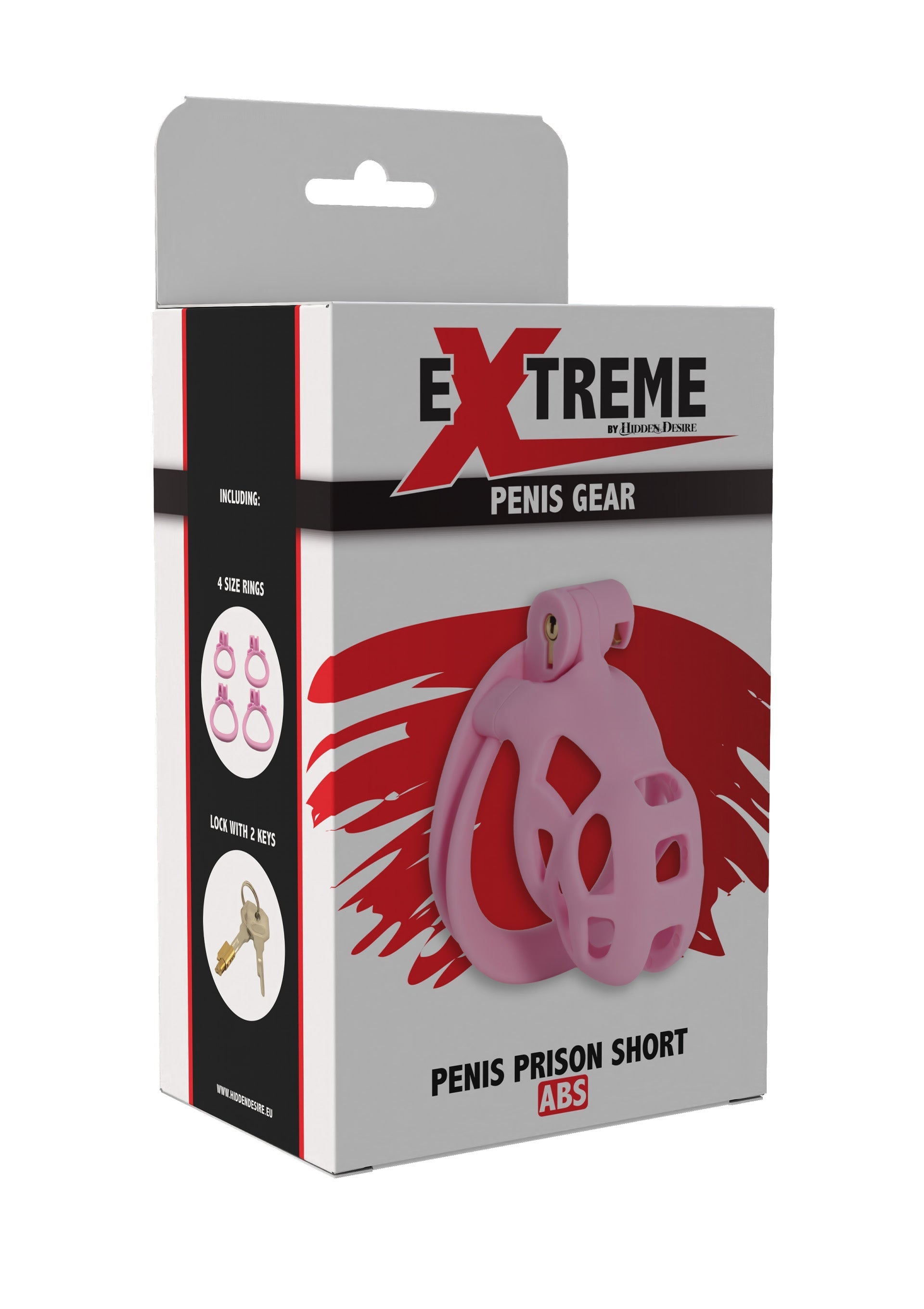 Pink short penis cage