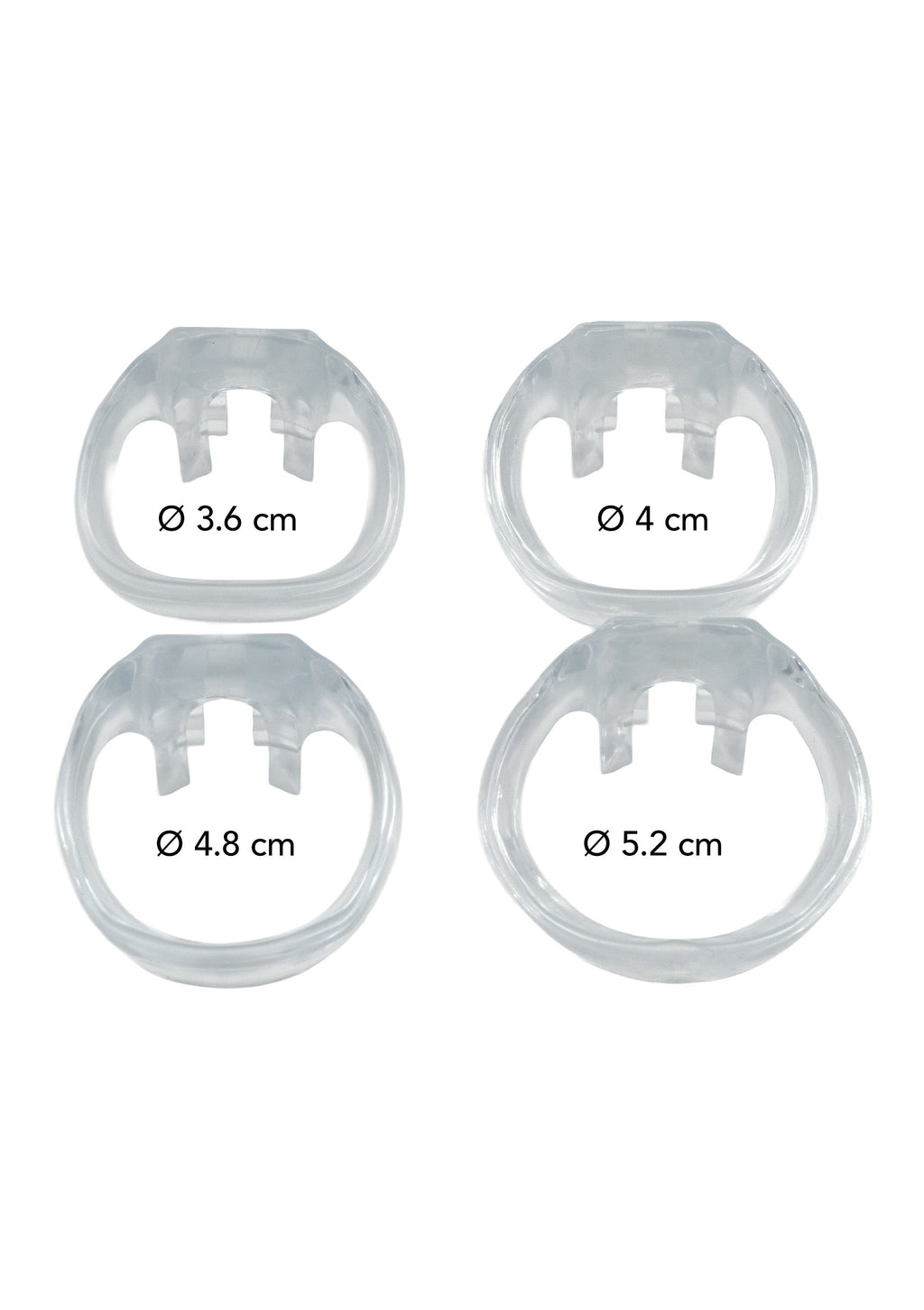 Clear Control X-Short Chastity Cage