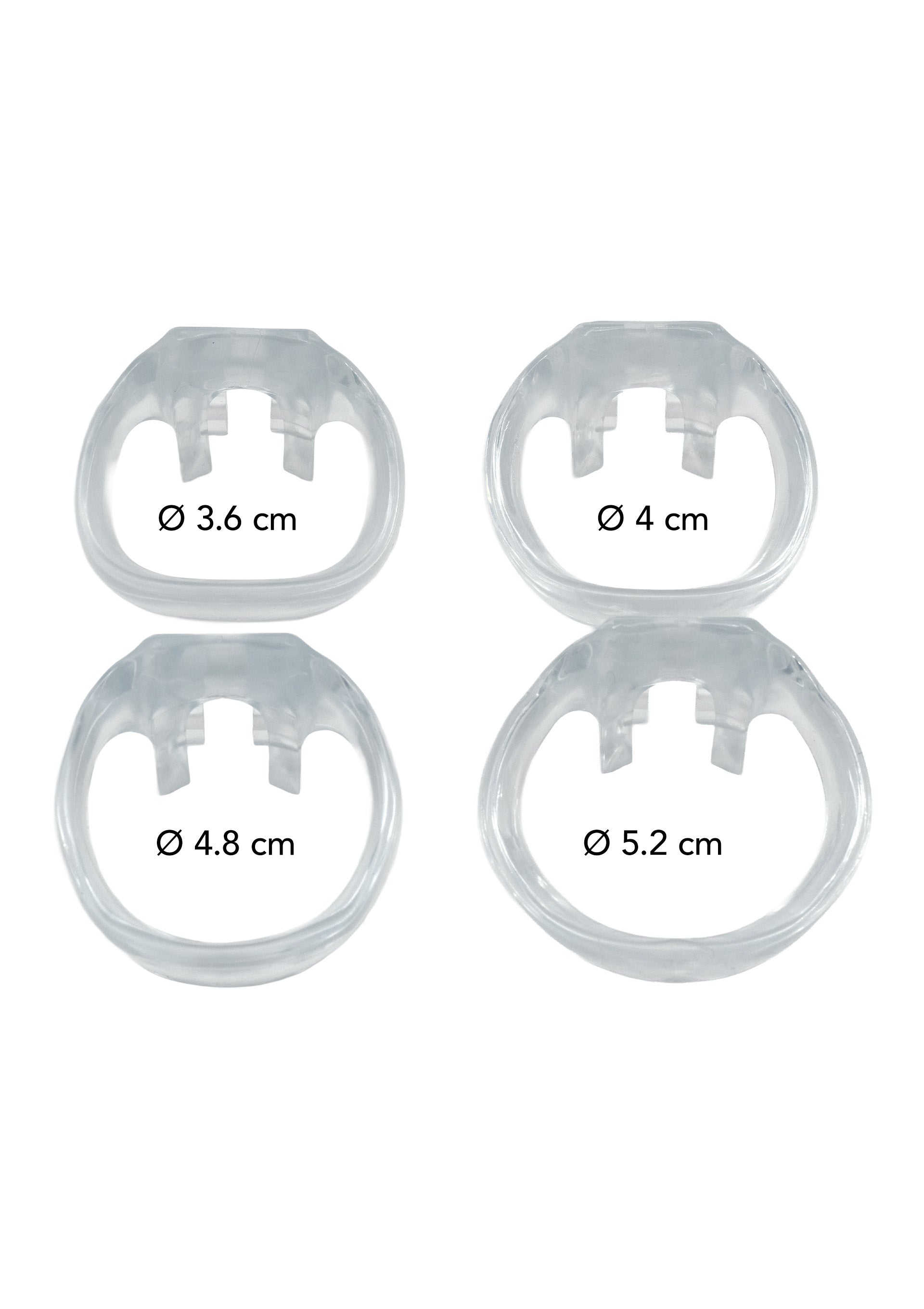 Clear Control X-Short Chastity Cage
