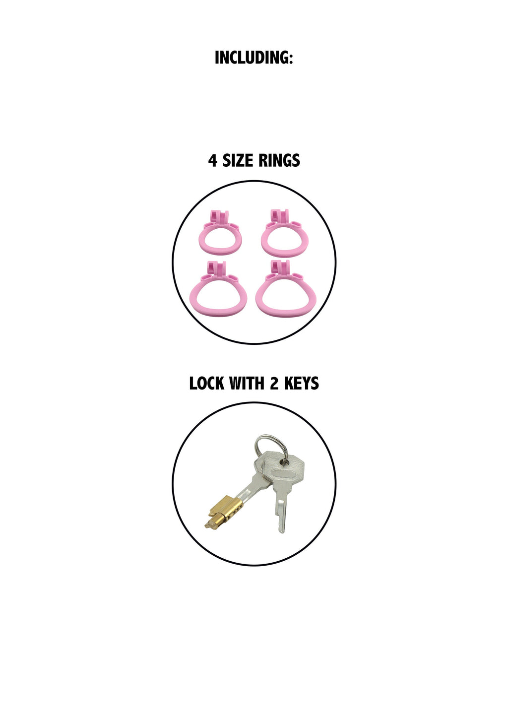 Regular pink prison penis cage