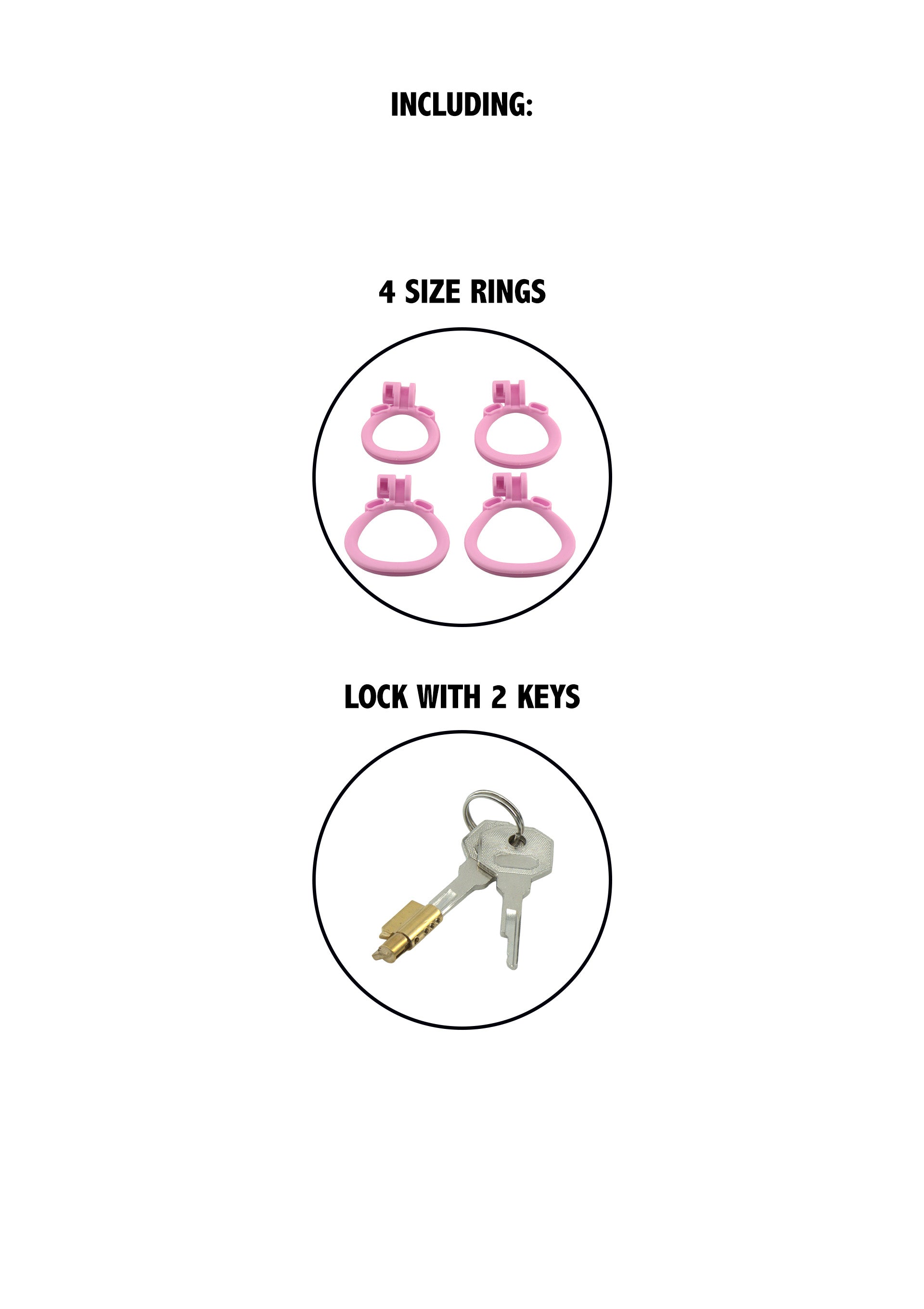 Regular pink prison penis cage