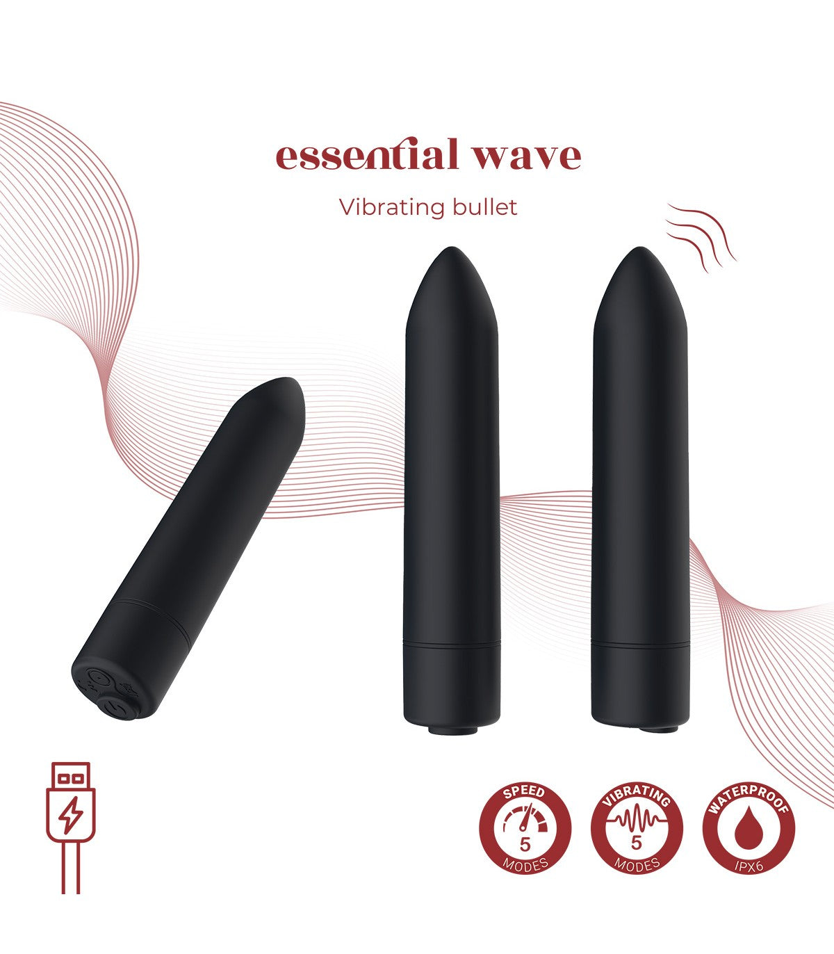RECHARGEABLE WAVE VIBRATING BULLET MAKE YOUR CLITORIS GREAT AGAIN