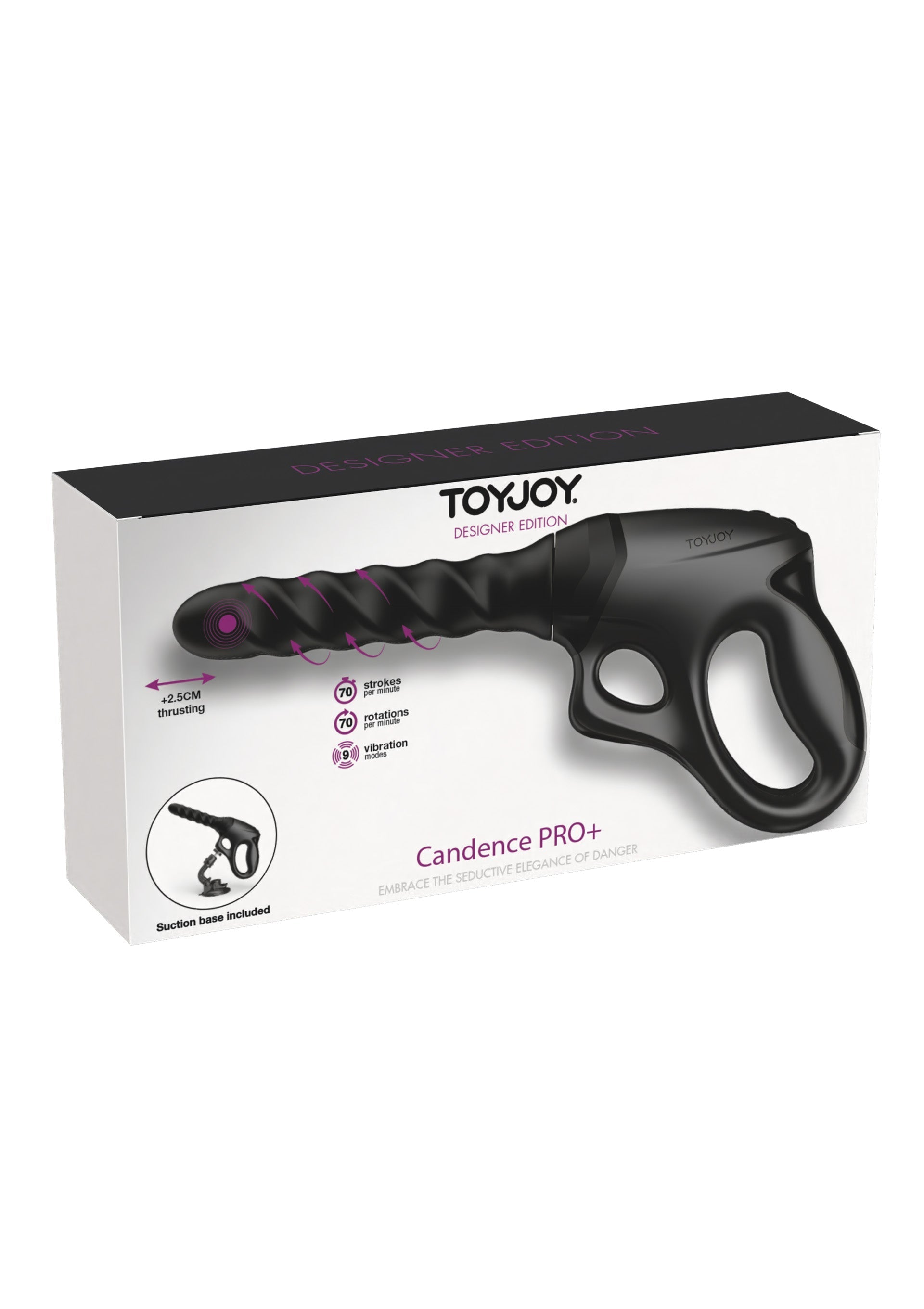 Cadence PRO+ black pistol vibrator