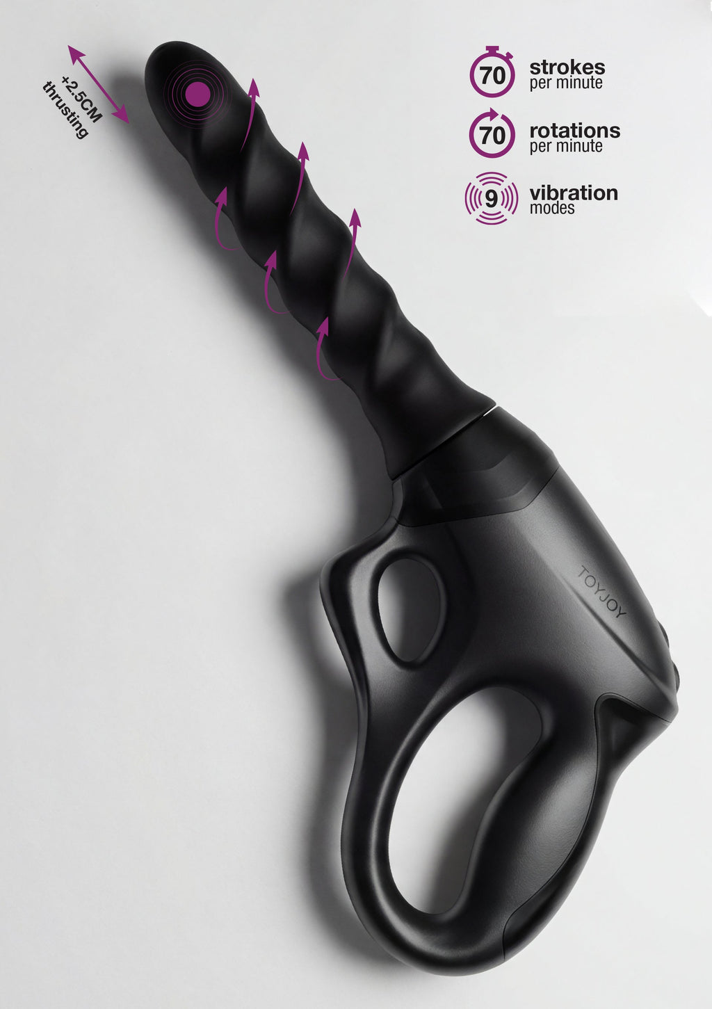 Cadence PRO+ black pistol vibrator