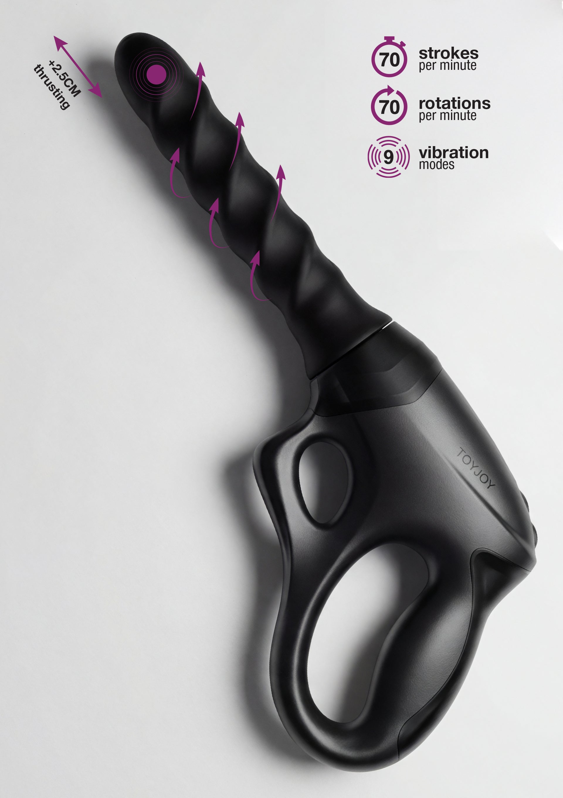Cadence PRO+ black pistol vibrator