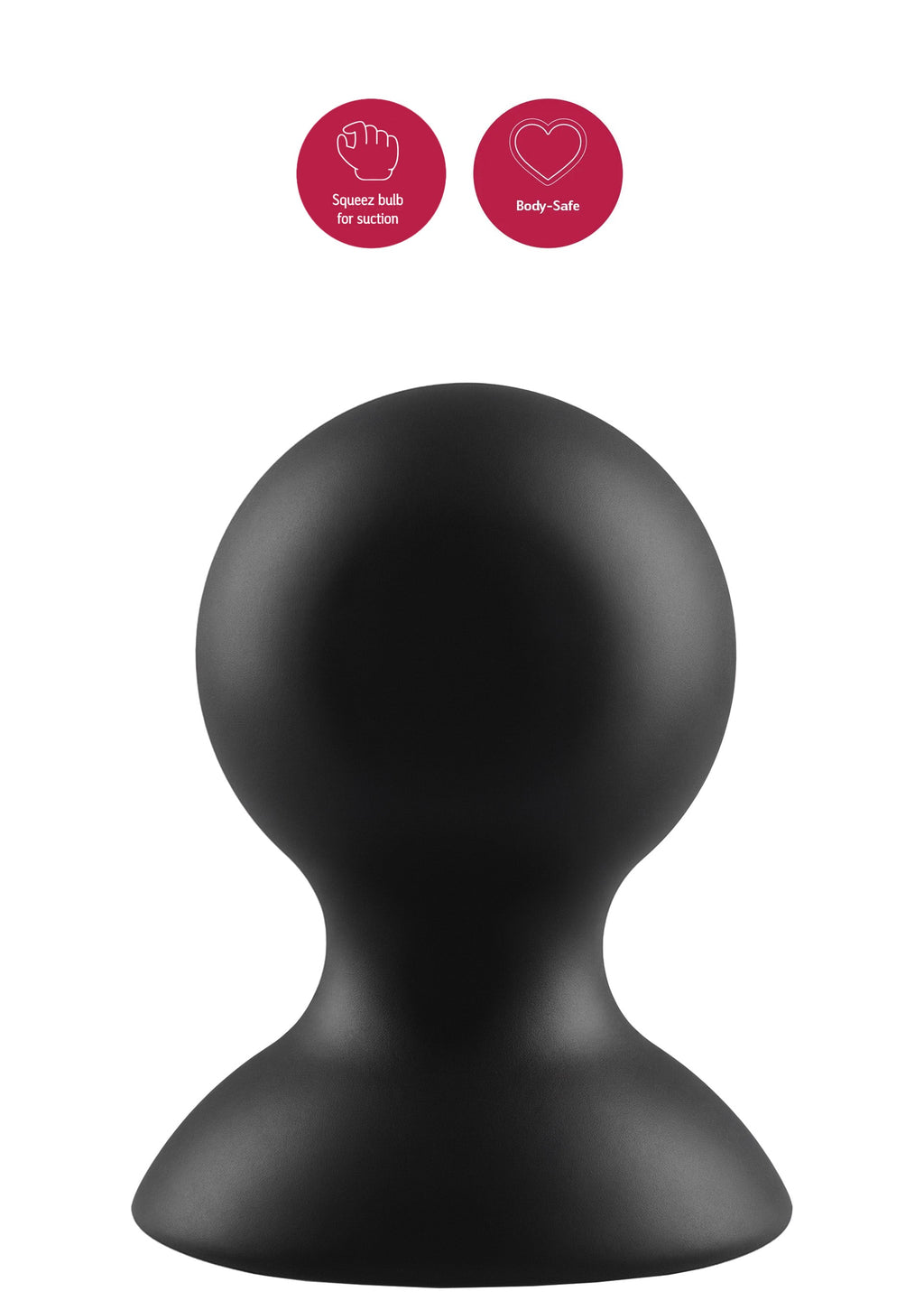 Black silicone nipple suckers M