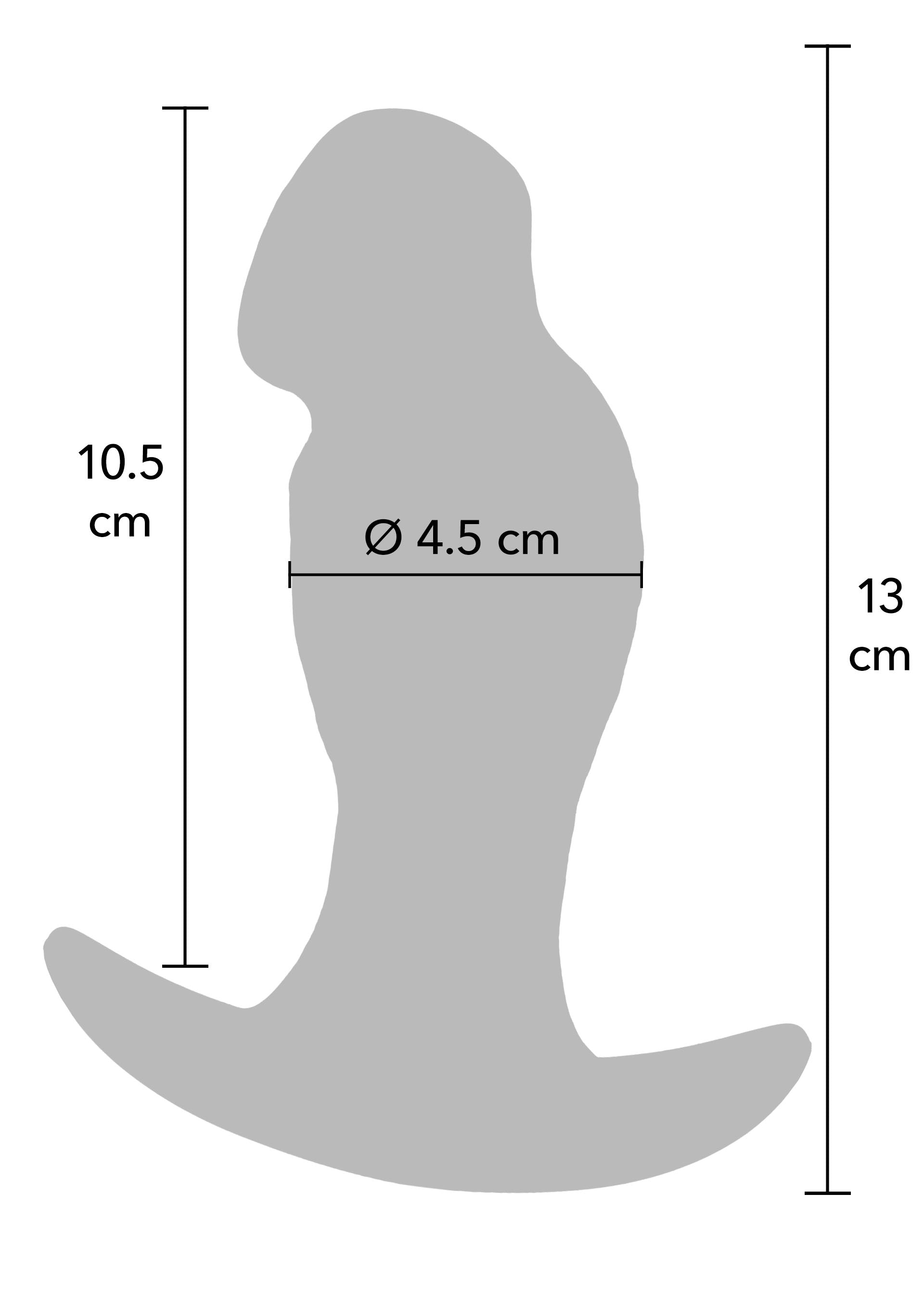 Realistic Liquid Silicone Buttplug 13cm Skin