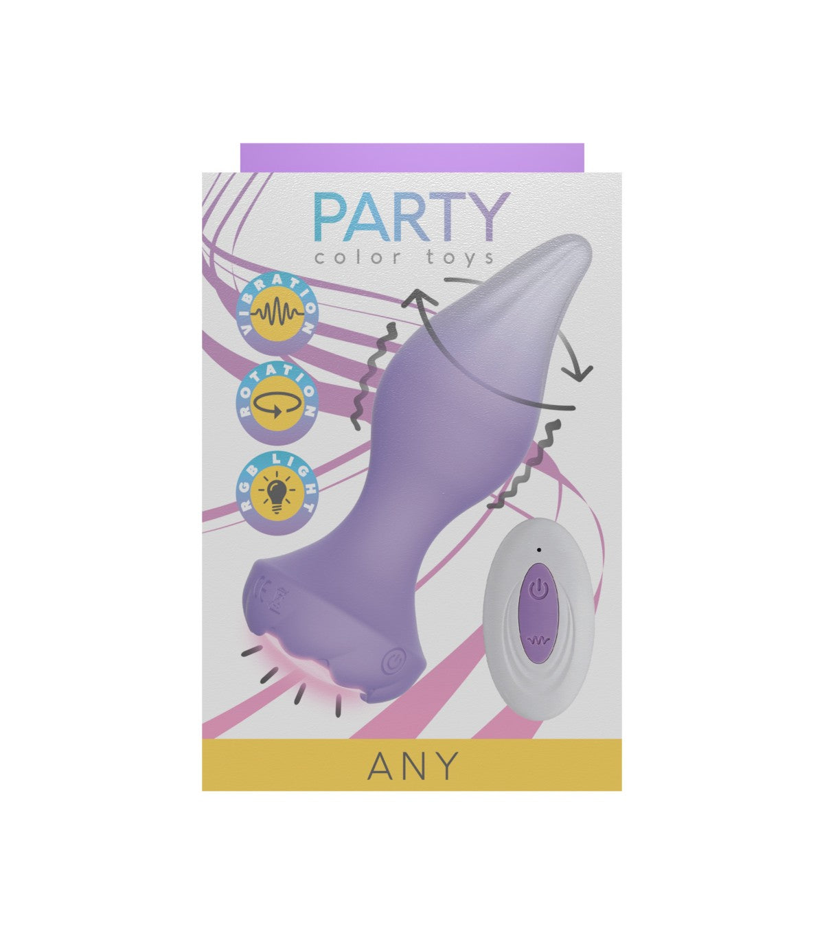 ANY USB ROTATING VIBRATOR BUTT PLUG WITH REMOTE CONTROL