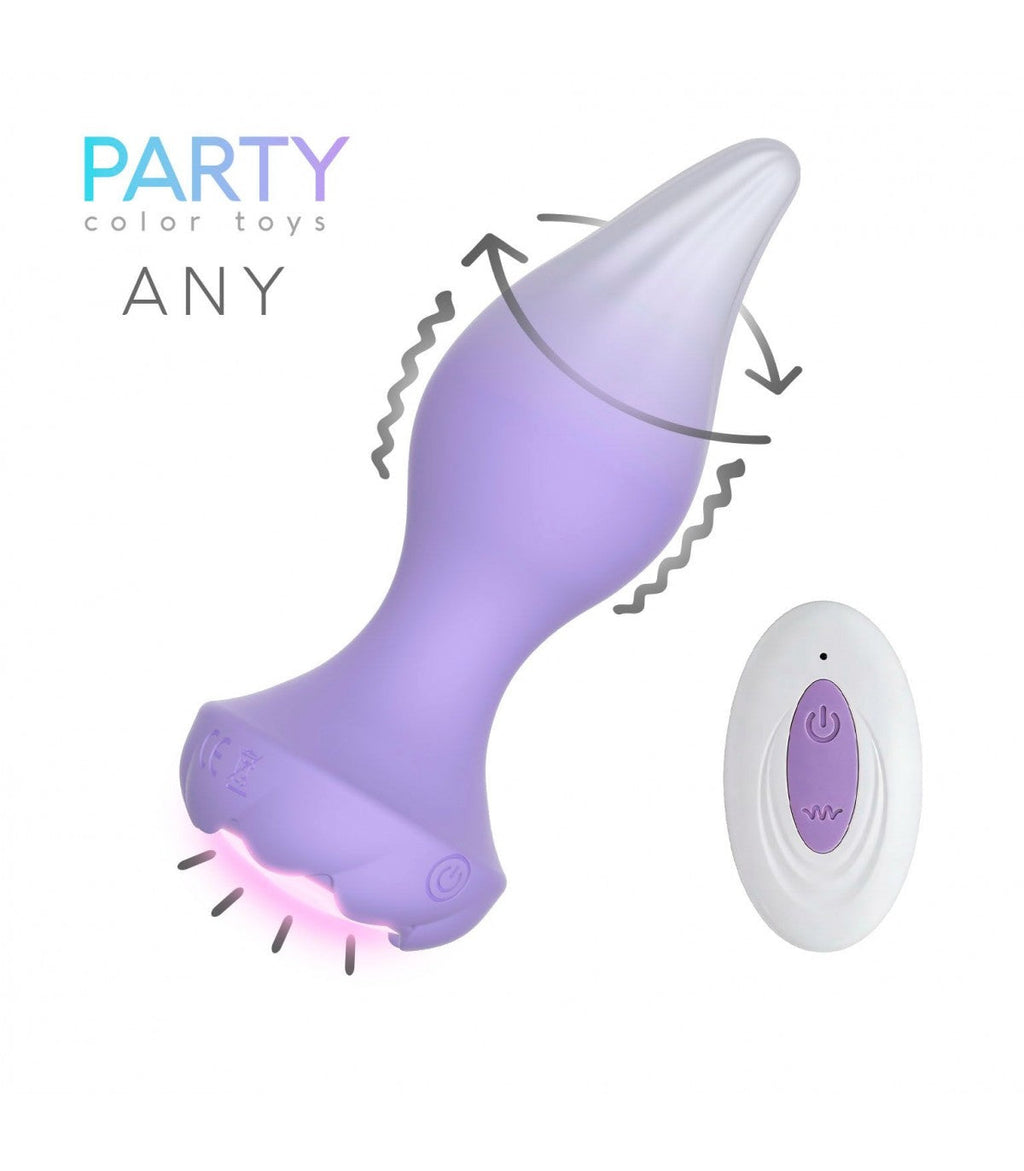 ANY USB ROTATING VIBRATOR BUTT PLUG WITH REMOTE CONTROL