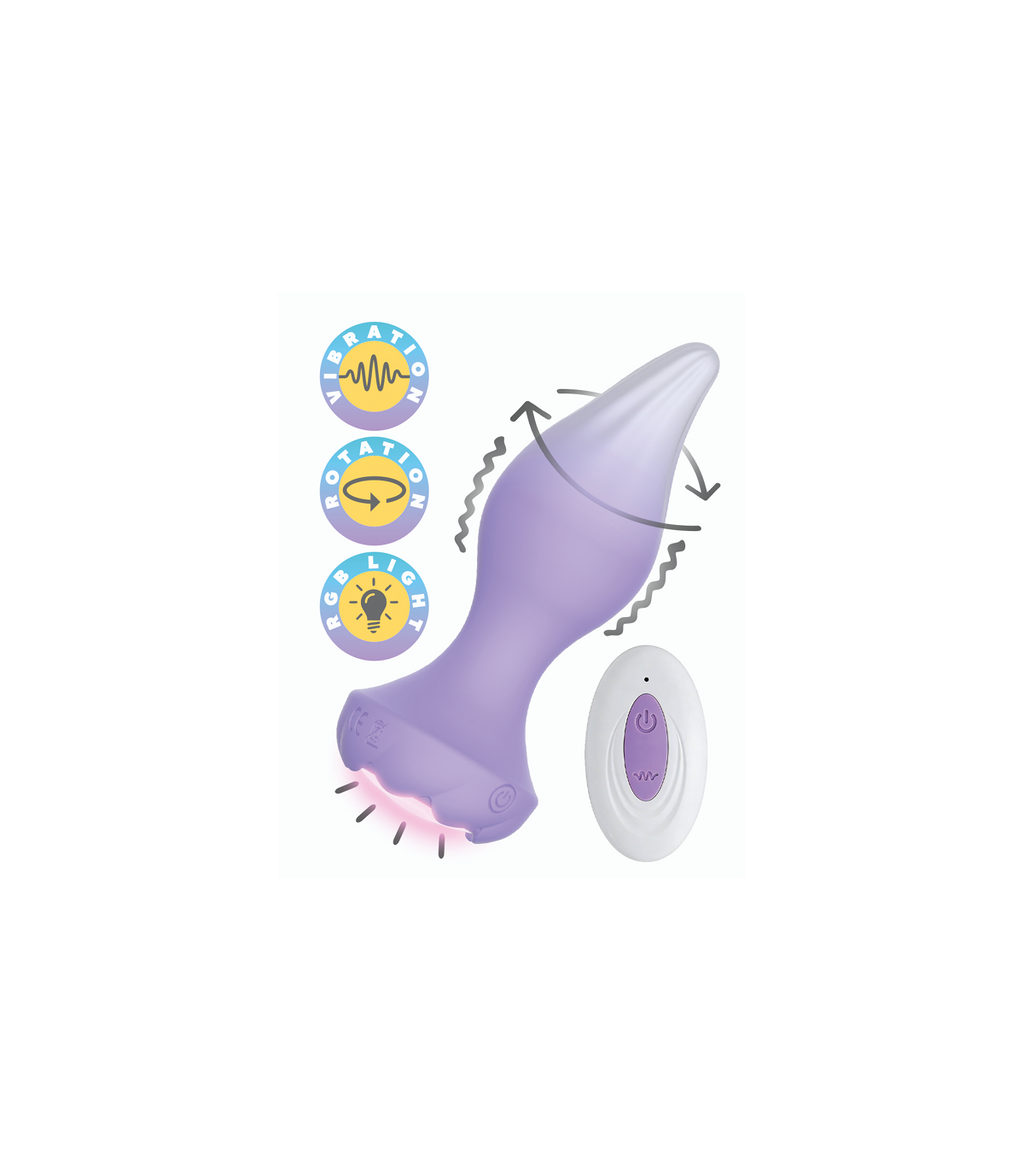 ANY USB ROTATING VIBRATOR BUTT PLUG WITH REMOTE CONTROL
