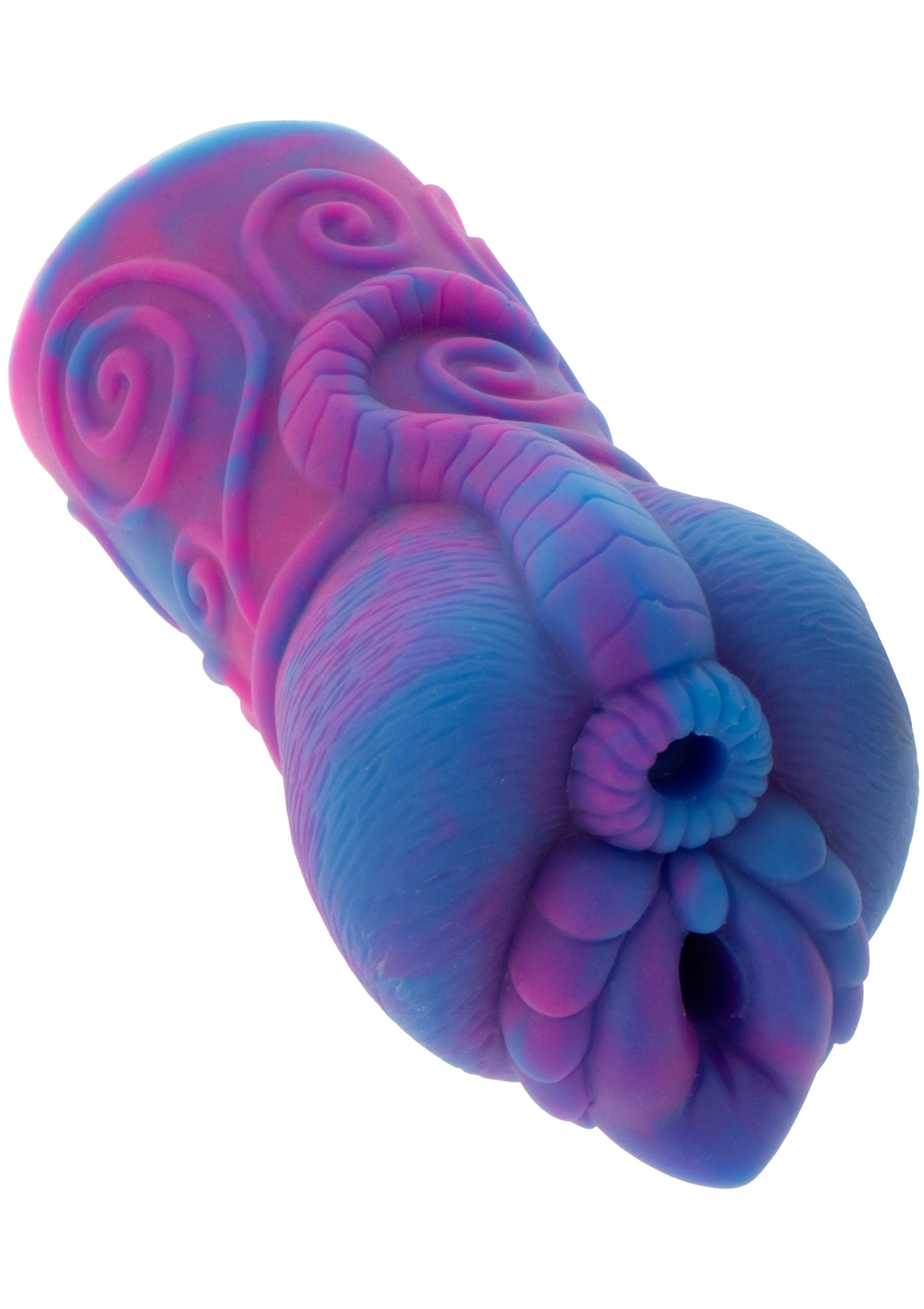 Purple seahorse-shaped masturbator