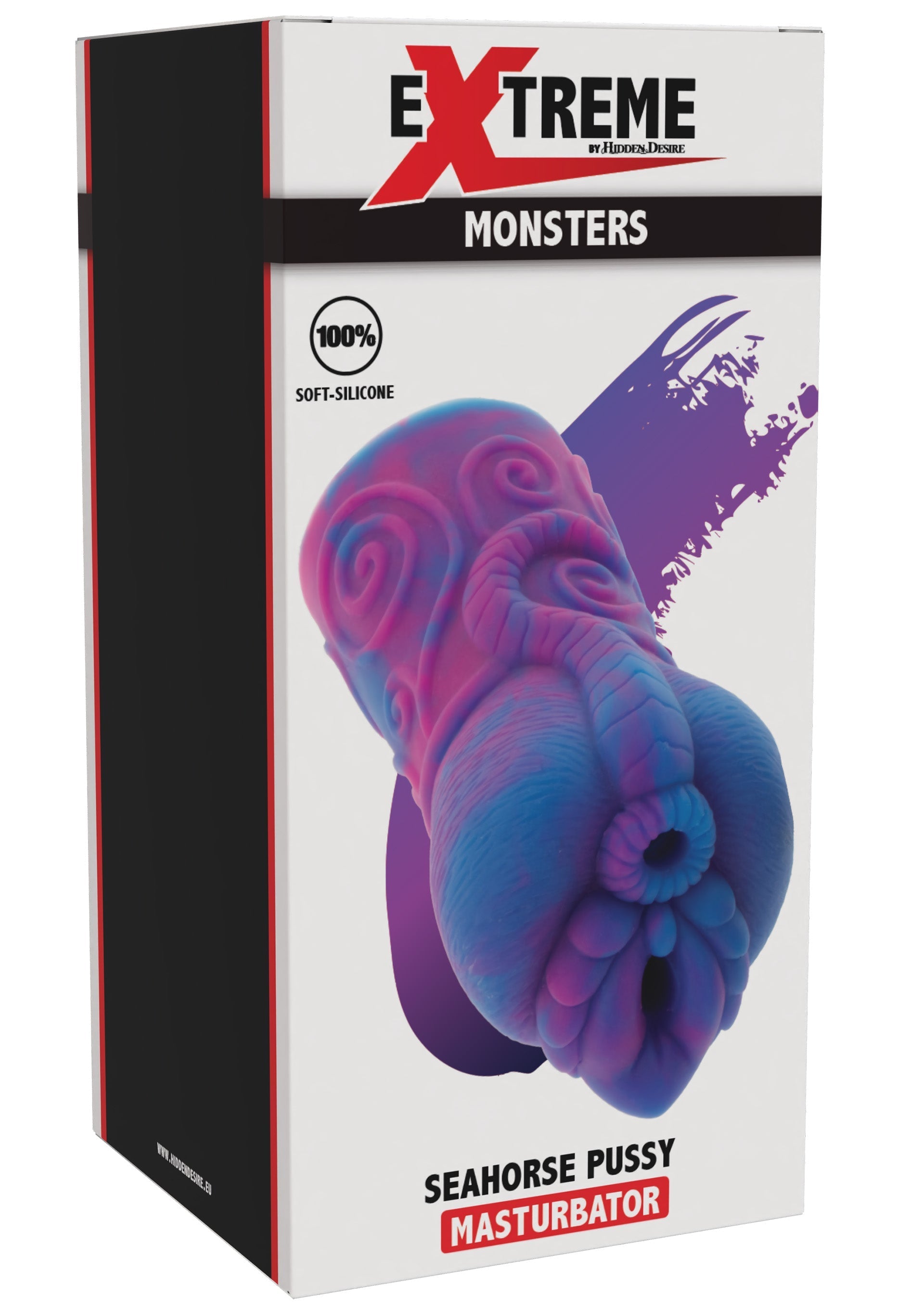 Purple seahorse-shaped masturbator