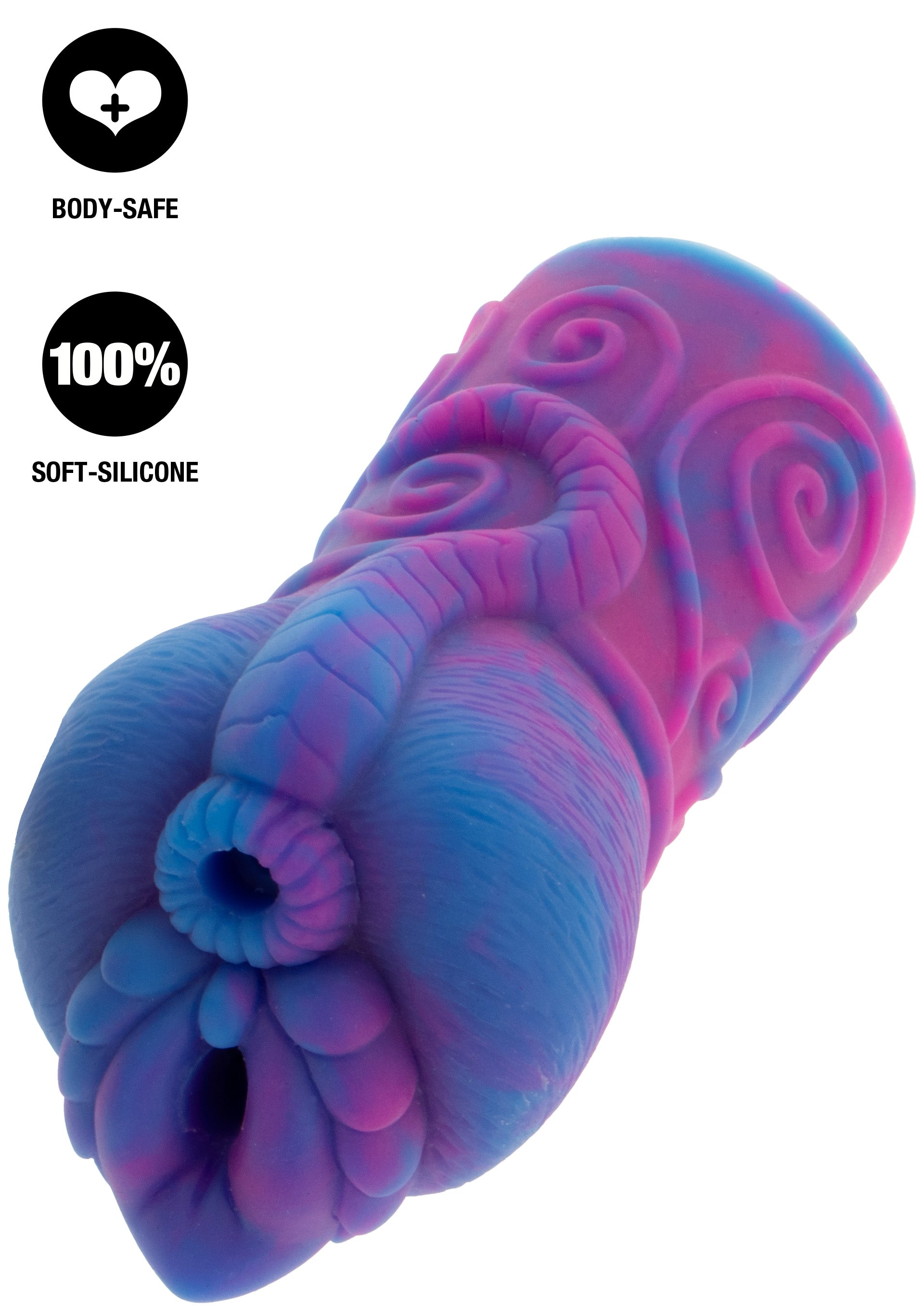 Purple seahorse-shaped masturbator